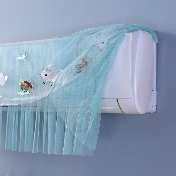 1.5P Aria Condizionata Coperchio Di Protezione Antipolvere A Parete Casa Decorativa Fungo Bianco Coniglio 1.5P -2P Entro 94 Cm/37 Pollici-image