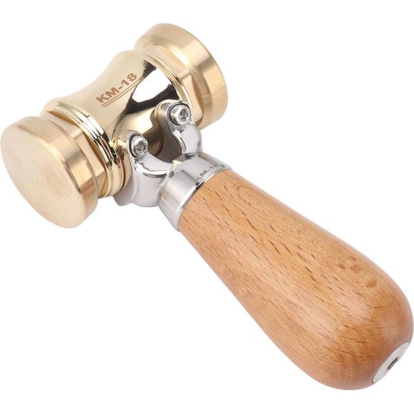 Martello Scalpello Per La Lavorazione Del Legno Martello Da Falegname In Legno Di Faggio Con Testa In Ottone Intercambiabile Per La Cura Dei Pavimenti E L'artigianato Fai Da Te-image