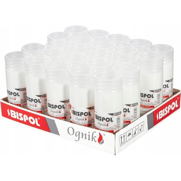 Ricariche Per Candele Di Paraffina Bispol WP3 72H 24 Pz.-image