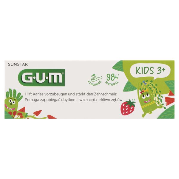 Gum | Dentifricio - Dentifricio Per Bambini - 50 Ml - Gusto Fragola - Prevenzione Della Carie - Per I Denti Da Latte-image