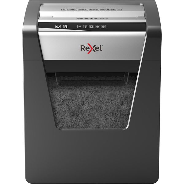 Rexel Momentum X415 Distruggi Documenti Triturazione Incrociata Nero, Grigio-image