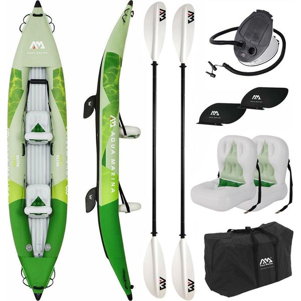 Aqua Marina Betta 412Cm Kayak Set 2 Persone 13'6'' Canoa Gonfiabile Touring Kayak-image