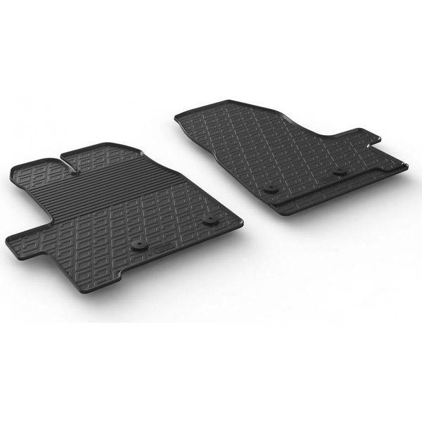 Tappetini In Gomma Per Auto Ford Transit / Tourneo Custom 2018- (Anteriore, 2 Posti, Manuale)-image