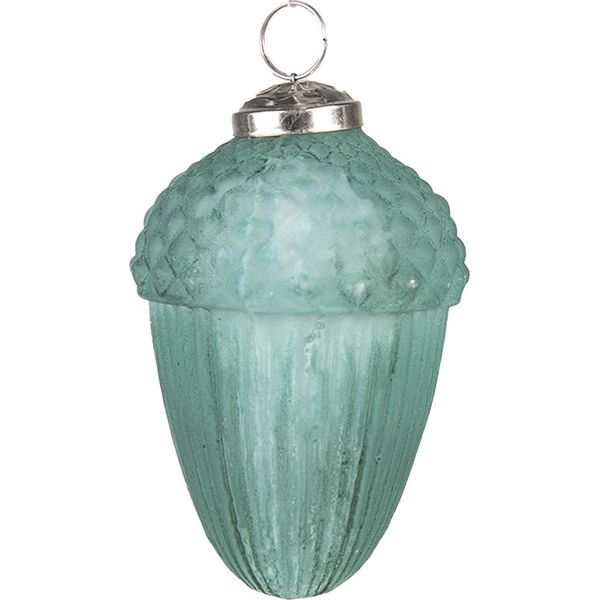Ghianda Di Natale Clayre & Eef Ø 7 Cm In Vetro Verde-image