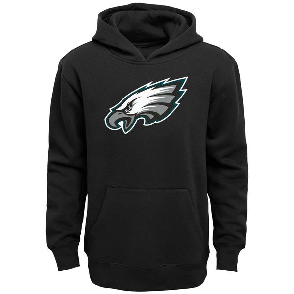 Outerstuff Felpa Con Cappuccio Nfl Primary Logo Junior, Philadelphia Eagles, Taglia: L (14-16 Anni)-image