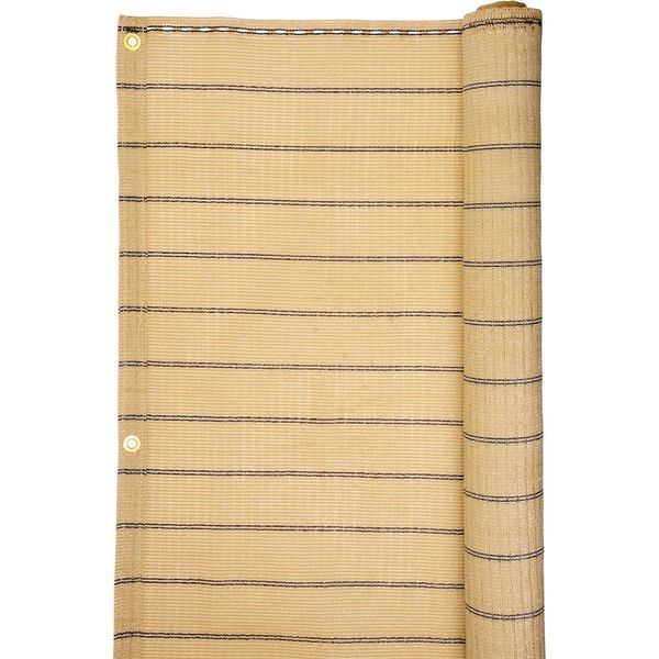Telo Ombreggiante Goldscreen Be, 1X5 M, Uv, 185 G/M2, Beige, Con Occhielli Ogni 50 Cm-image