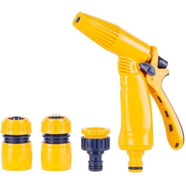 Set Di Irrigazione Strend Pro Garden, Da Giardino, 2X Raccordi Rapidi Stop, Adattatore, Pistola-image