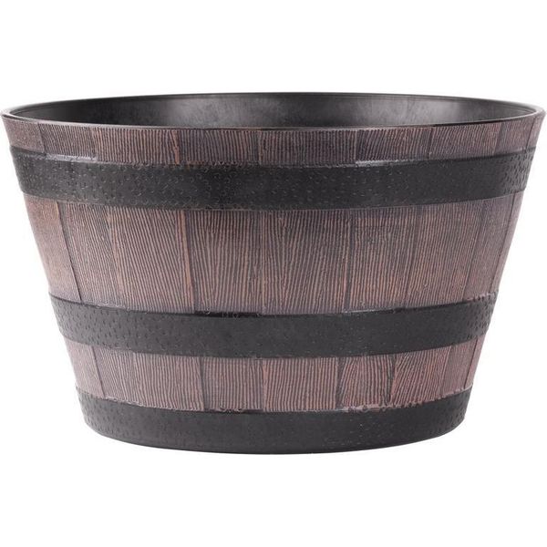 Vaso Strend Pro Woodeff, 39X23 Cm, Teak, Fioriera, Effetto Legno-image