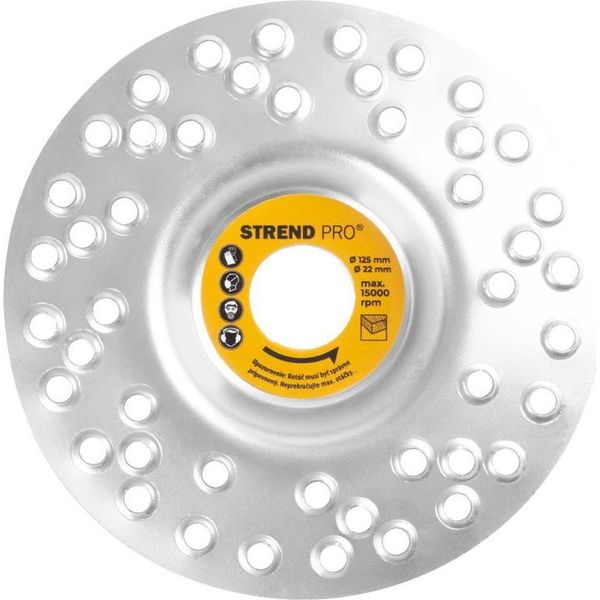 Disco Strend Pro, 125 Mm, Abrasivo Per Legno, Con Fori, Per Smerigliatrice Angolare-image