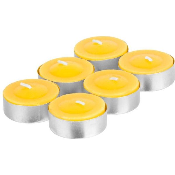 Candela Citronella C-151, Repellente, Lumino, Gialla, Conf. 6 Pz-image