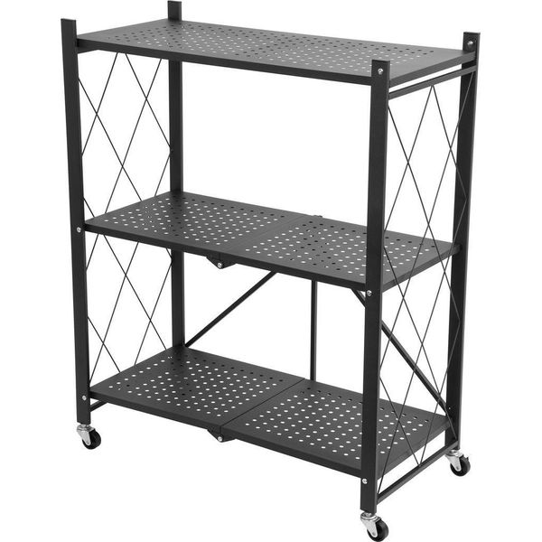 Scaffale Racks RAW3T, Metallo, 3 Ripiani, 0870X720X340 Mm, Max. 50 Kg/Ripiano, Portatile, Su Ruote-image