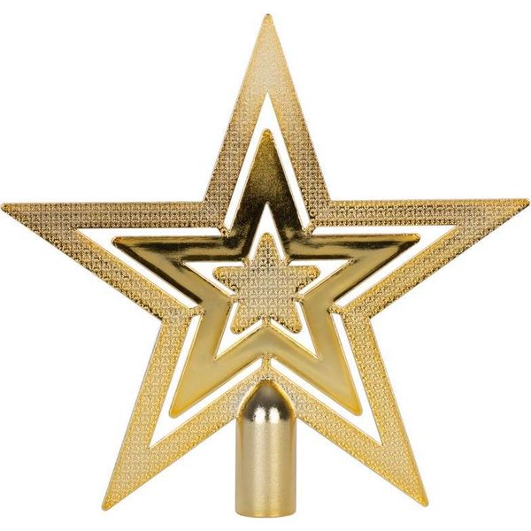Decorazione Magichome Natale, 1 Pz, 20 Cm, Stella, Oro, Per Albero Di Natale-image