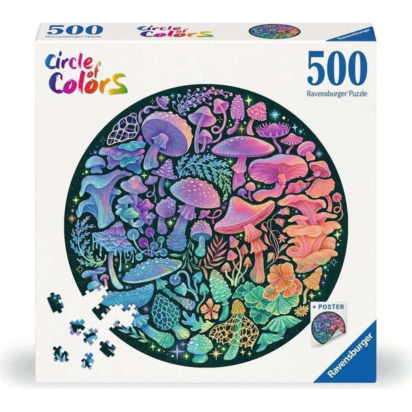 Ravensburger Rundpuzzle Cerchio Dei Colori: Pilze 500 Stü Ck-image