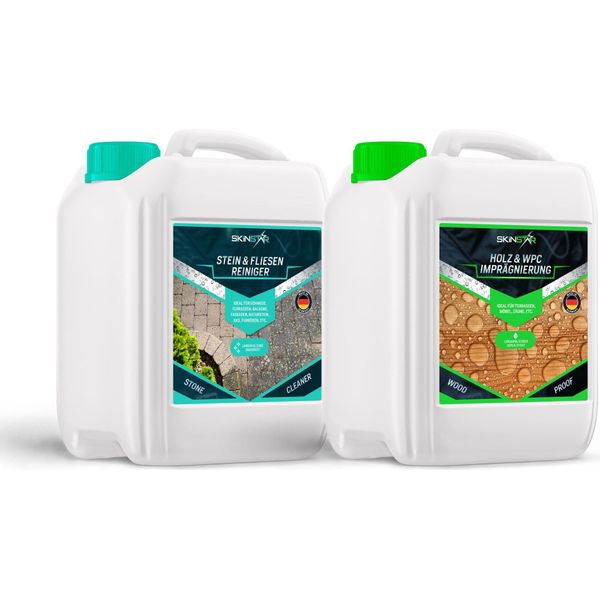 Skinstar Detergente E Impregnante Per Pietra Confezione Doppia Da 2,5 Litri Ciascuno Terrazza Per Pietra-image