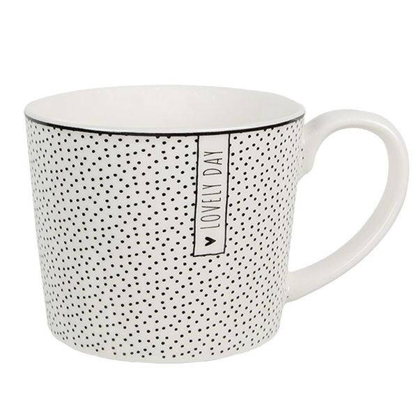 Tazza Clayre & Eef 275 Ml In Vetroceramica Bianca A Pois-image