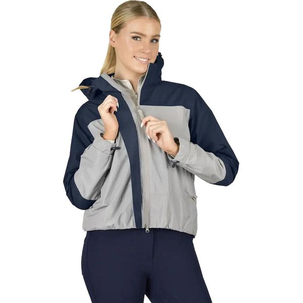 Dublin - Giacca "Crissy"" Impermeabile Da Donna WB2146 (L) (Grigio Gabbiano/Blu Navy)"-image