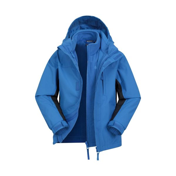 Mountain Warehouse - Giacca "Cannonball"", Impermeabile 3 In 1 Per Bambini MW156 (152) (Cobalto)"-image