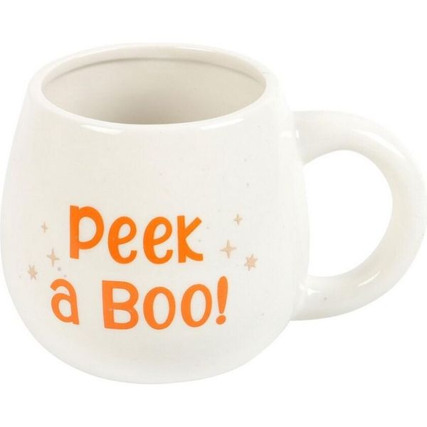 Something Different - Tazza Nascondino "Peek A Boo!"", Arrotondata SD6180 (Taglia Unica) (Bianco/Arancione)"-image