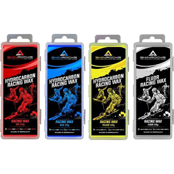 Skinrocks Miscela Di Cera Professionale Hydrocarbon & Fluor Per Sci Di Fondo E Snowboard 500G-image