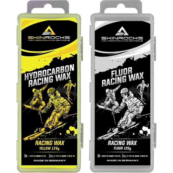 Skinrocks Cera Da Corsa Idrocarburica Gialla E Fluorata Mix Di Cera Base Per Sci Ll Snowboard-image