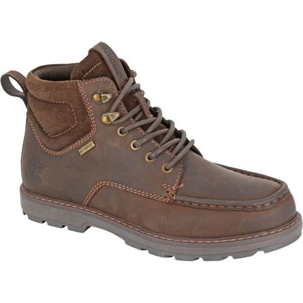 Woodland - Stivaletti Da Uomo In Pelle Cerata DF2449 (47 Eu) (Marrone)-image