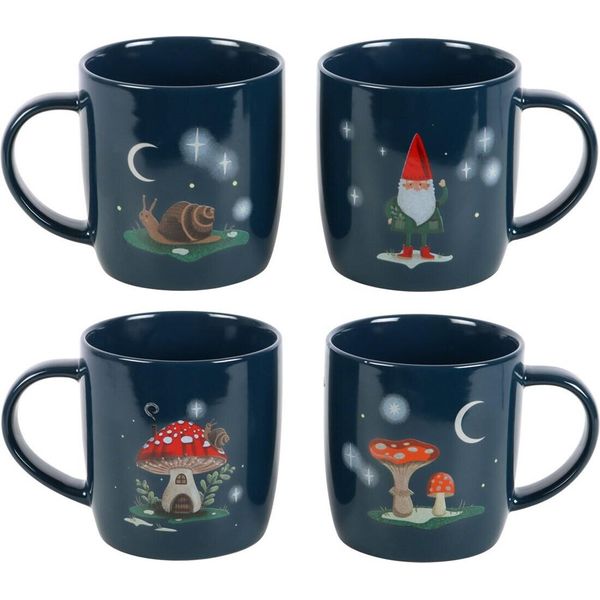 Something Different - Set Di Tazze "Gnome Sweet Gnome"" SD6082 (Taglia Unica) (Blu Navy)"-image