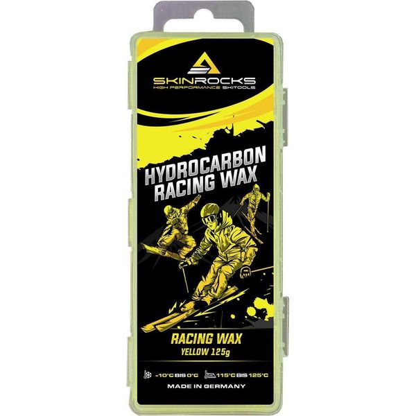 Skinrocks Hydrocarbon Racing Wax Sci Di Fondo Snowboard Cera Professionale Giallo 125G-image