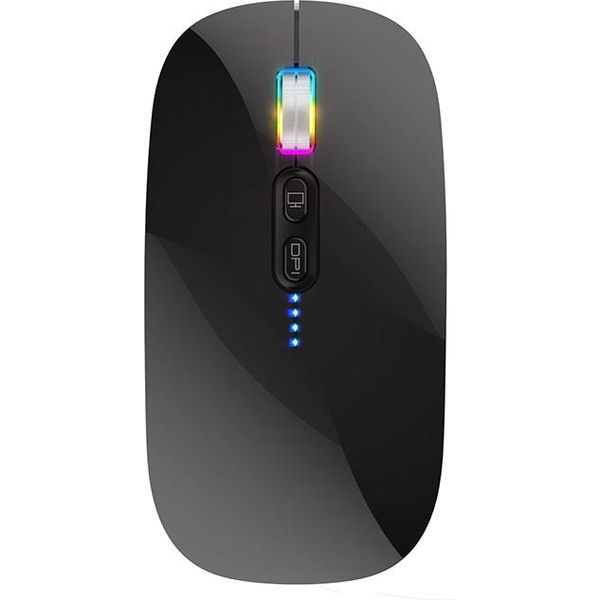 Inf Mouse Wireless - Ricaricabile Tri-Mode Nero-image