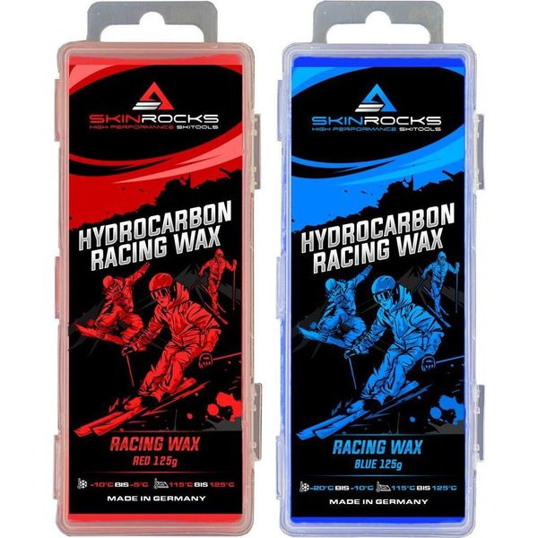 Skinrocks Hydrocarbon Racing Wax Sci Ll Snowboard Cera A Freddo Mix Rosso-Blu 250G-image