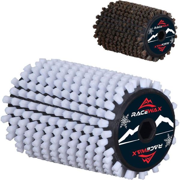 Racewax Roto Brush Nylon Horsehair Set Spazzola Rotore 120Mm Spazzola Base Rotobrush-image