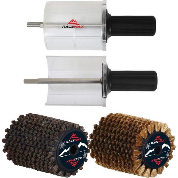Racewax Roto Brush Horsehair Copper Set Spazzola Rotore 120Mm Rotobrush Speed Stick-image