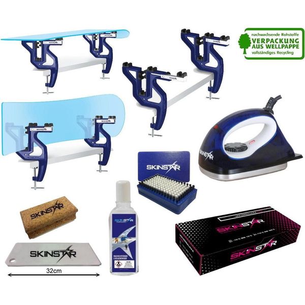 Skinstar Set Sciolina Per Snowboard Con Ferro Per Sciolina E Tensionatore-image