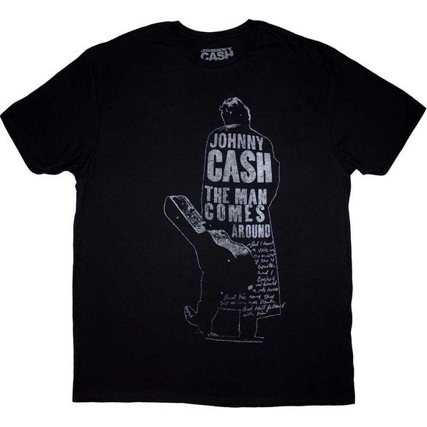 Johnny Cash - Maglietta "Man Comes Around"" Per Uomo/Donna Unisex RO11730 (Xxl) (Nero)"-image
