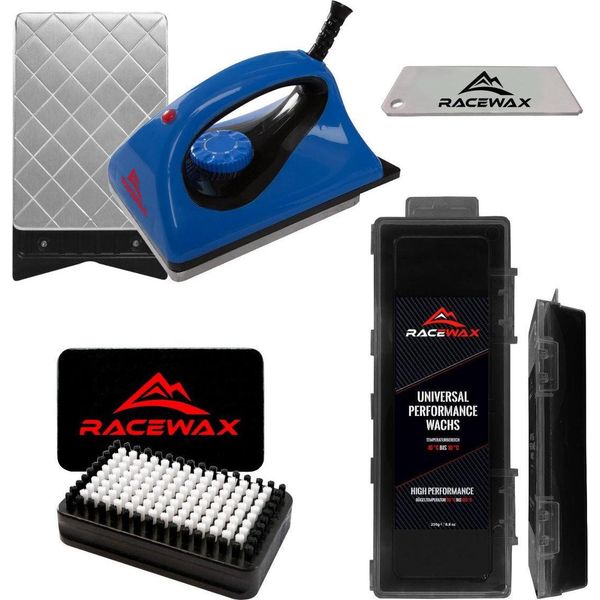 Racewax Skiwax Set 4 Pezzi Cera Ferro Cera Basespazzola Alpine Nordic-image