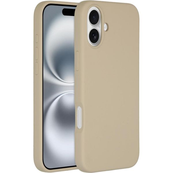 Custodia Per Iphone 16 Plus - Silicone - Accezz Soft Case/Backcover - Beige-image