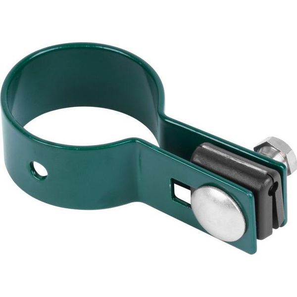 Morsetto Strend Pro Eurostandard, 48 Mm, Terminale, Verde, Zn+Pvc, RAL6005, Per Palo Rotondo-image