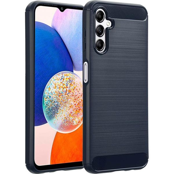 Samsung Galaxy A14/Samsung Galaxy A14 Cover - Silicone - Imoshion Soft Case/Backcover - Blu Scuro-image