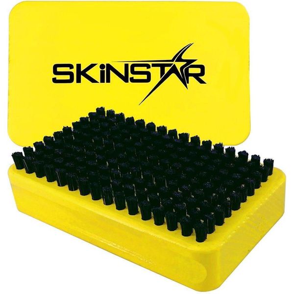 Skinstar Spazzola Per Base Sci Basebrush Spazzola In Crine Di Cavallo Giallo-image