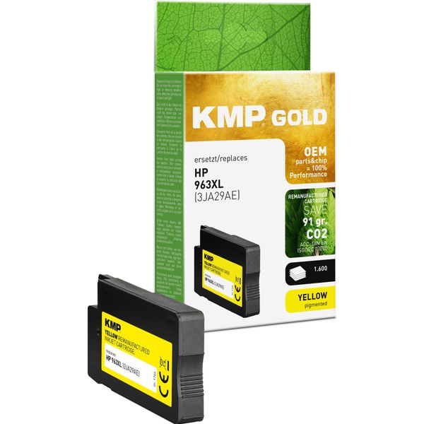 Kmp Gold Cartuccia Hp 963XL 3JA29AE Giallo 2000 Pagine Rigenerata - Rigenerata - Compatibile-image