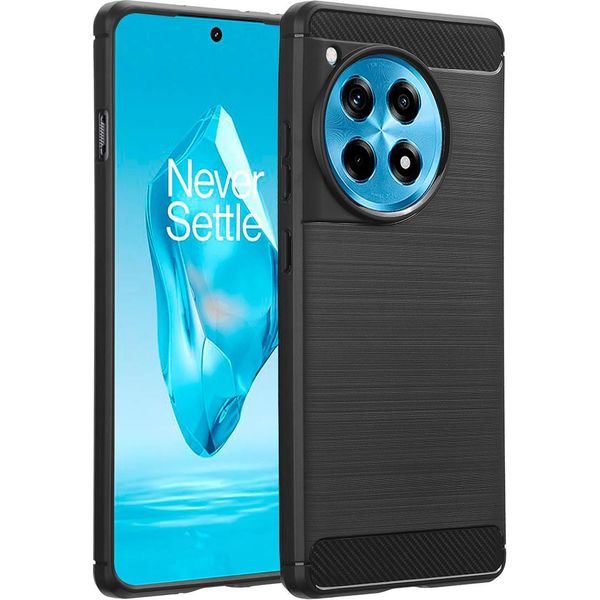 Custodia Oneplus 12R - Silicone - Custodia/Copertura Morbida Imoshion - Nero-image