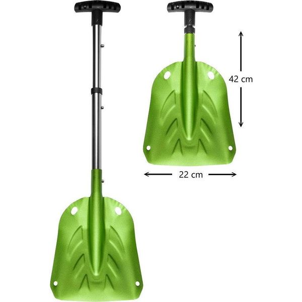 Skinstar Pala Da Valanga Pala Da Neve In Alluminio Pala Da Sci Touring Pala Di Emergenza 3 Pezzi Verde-image