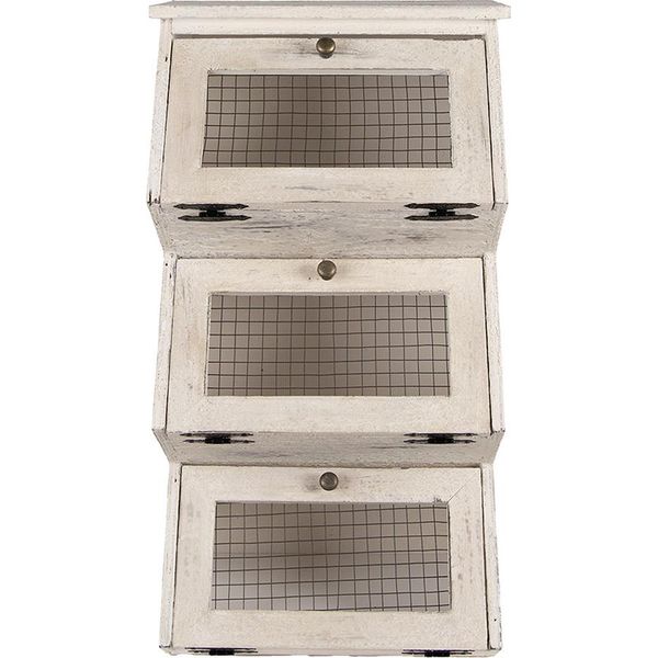 Mensola A Muro Clayre & Eef 33X25X61 Cm In Legno Bianco-image