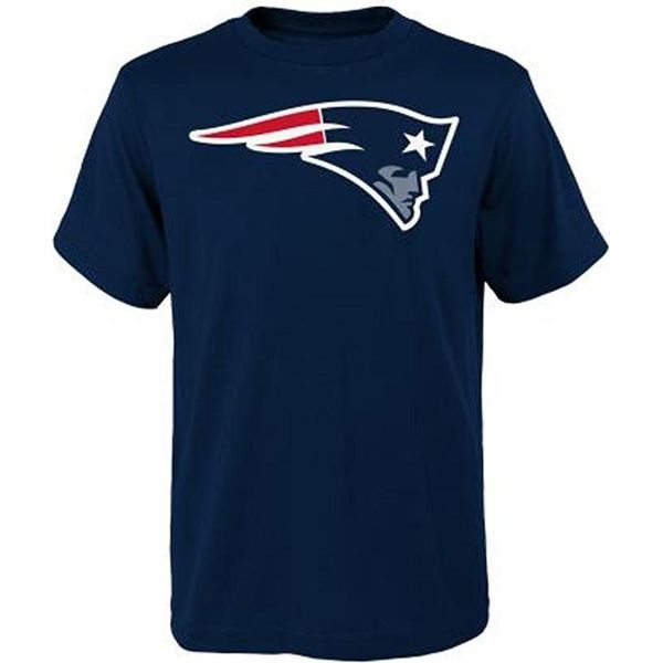 Outerstuff Maglietta A Maniche Corte Nfl Primary Logo Junior, New England Patriots, Taglia: L (14-16 Anni)-image