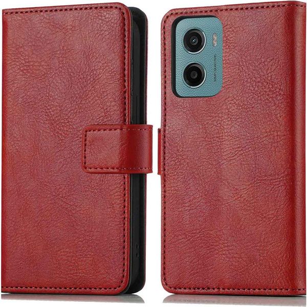 Imoshion Cover Per Motorola Moto G05/Motorola Moto E15 - Custodia Flip Flap A Libro - Rosso-image
