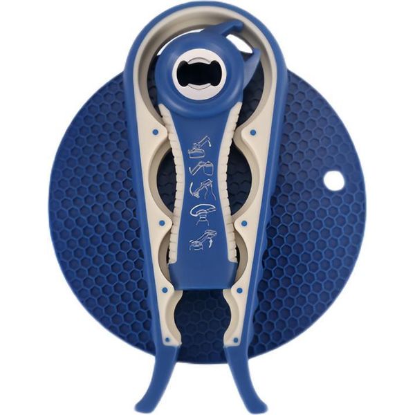 Inf Set Di Apribottiglie Da 3 Pezzi: Apribottiglie E Lattine 4-In-1 Blu Navy-image