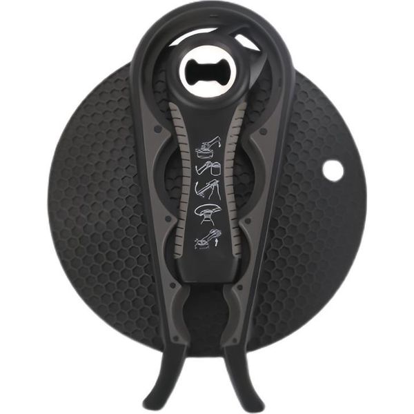 Inf Set Di Apribottiglie Da 3 Pezzi: Apribottiglie E Lattine 4-In-1 Nero-image