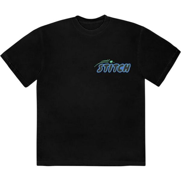 Lilo & Stitch - T-Shirt Con Stampa Sul Retro Per Uomo/Donna Unisex RO14042 (Xxl) (Nero)-image