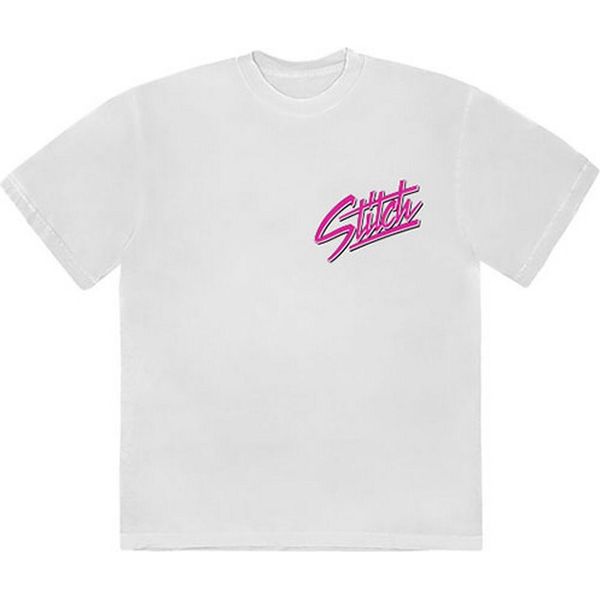 Lilo & Stitch - T-Shirt Con Stampa Sul Retro Per Uomo/Donna Unisex RO14048 (M) (Bianco)-image
