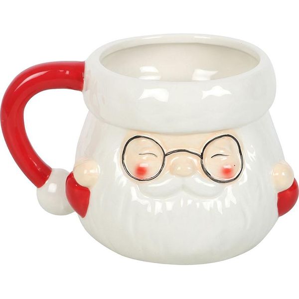 Something Different - Tazza Da Caffè, Babbo Natale SD10207 (Taglia Unica) (Bianco/Rosso)-image