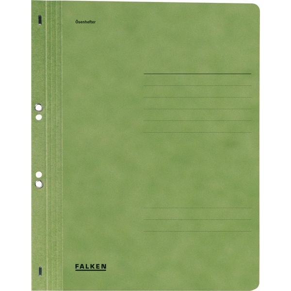 Falken 80003890 ÖSenhefter - A4 1/1 Vorderdeckel, GrüN, Manilakarton, 250 G/Qm-image